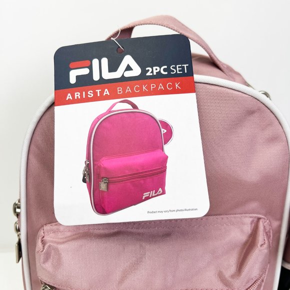 FILA Backpack Arista 2PC Set Pink with straps Brand New (women) - Picture 10 of 11